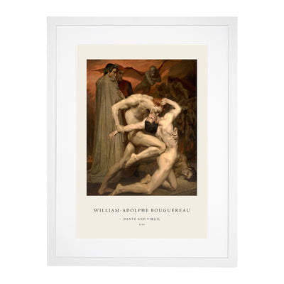 Dante And Virgil Print By William-Adolphe Bouguereau