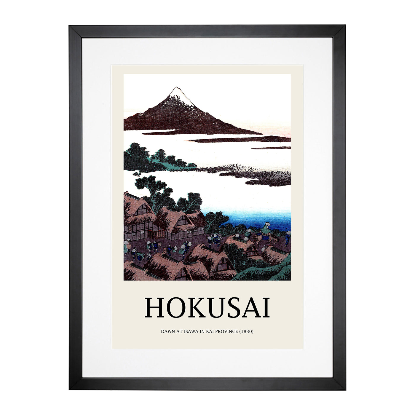 Dawn At Isawa In Kai Province Print By Katsushika Hokusai Framed Print Main Image