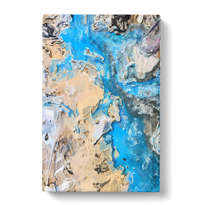 Day Of Blues In Abstract Canvas Print Main Image