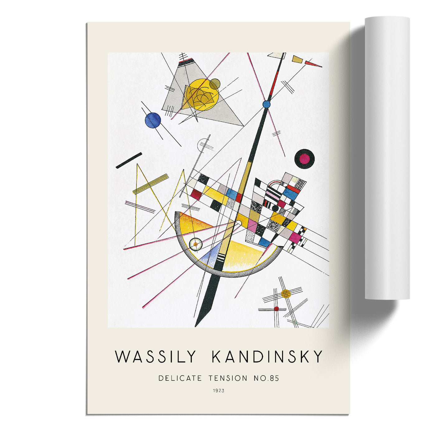 Delicate Tension Print By Wassily Kandinsky