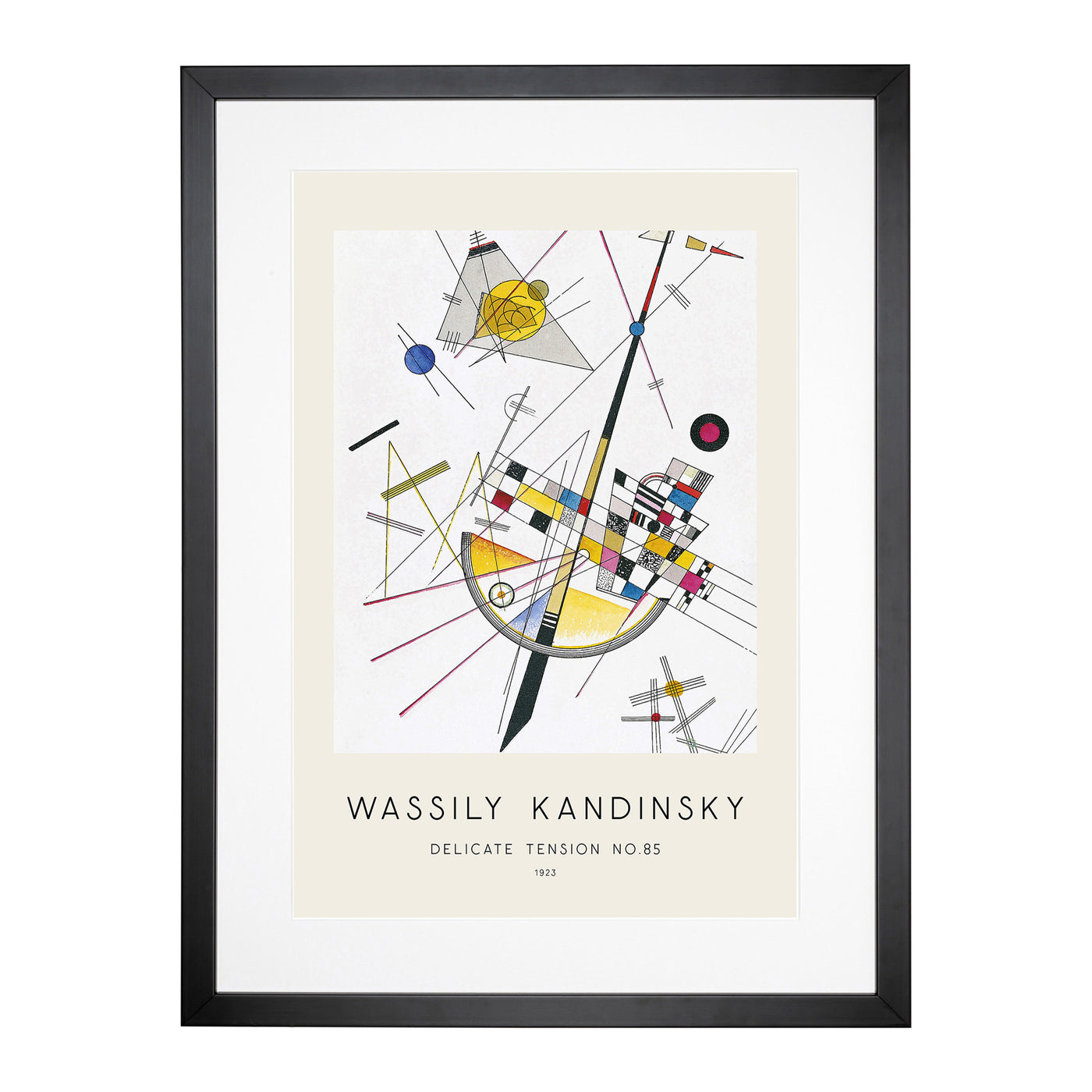 Delicate Tension Print By Wassily Kandinsky Framed Print Main Image