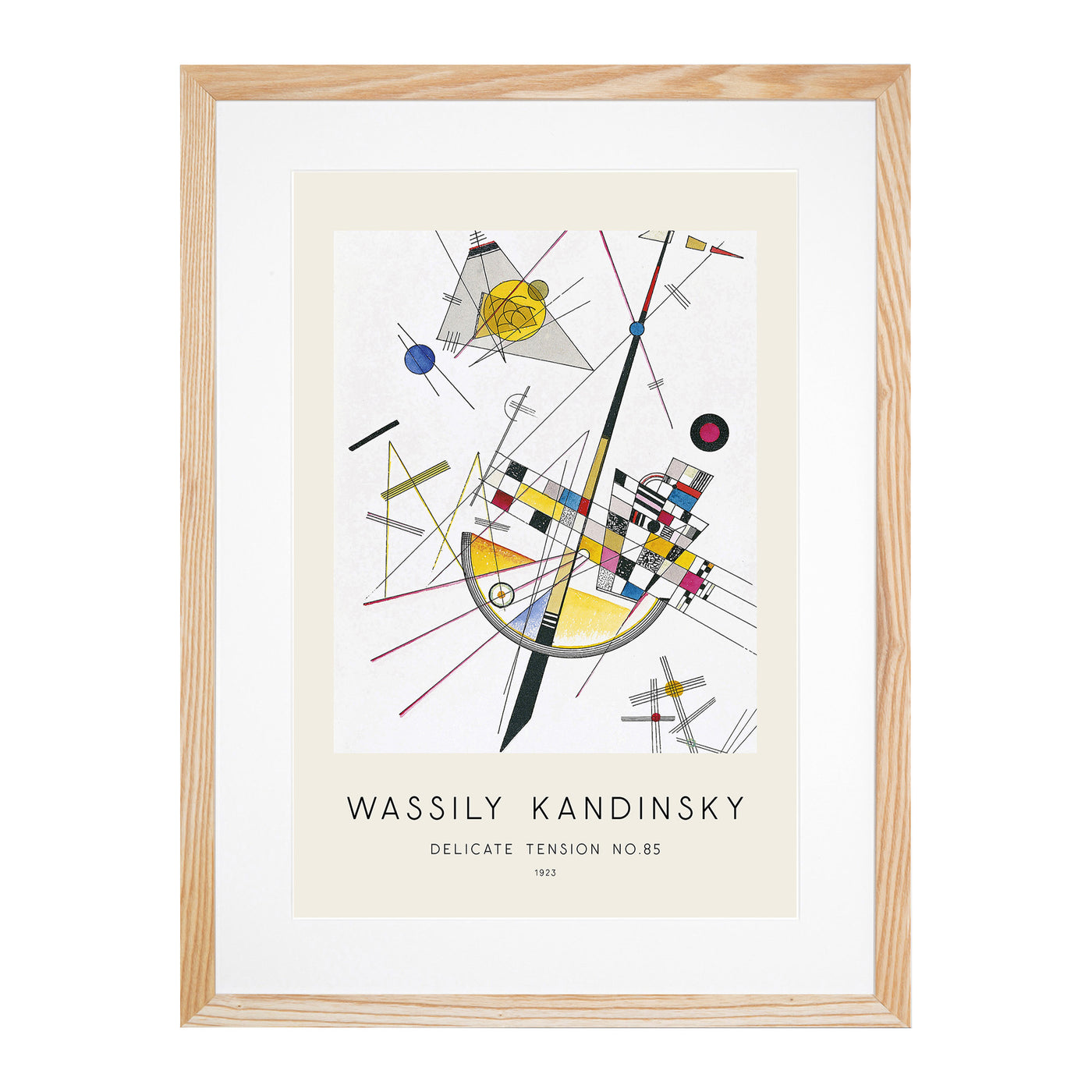 Delicate Tension Print By Wassily Kandinsky