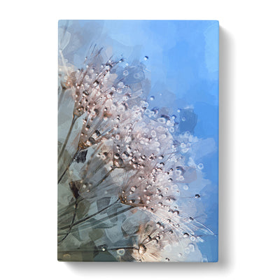 Dewdrops Upon A Dandelion In Abstract Canvas Print Main Image