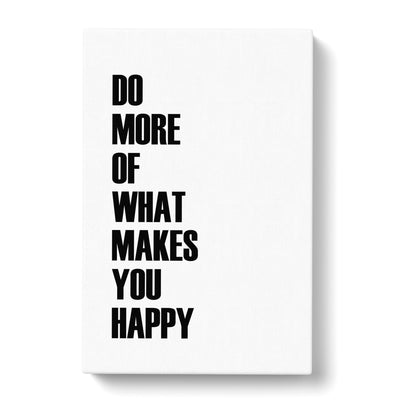 Do More Typography Canvas Print Main Image