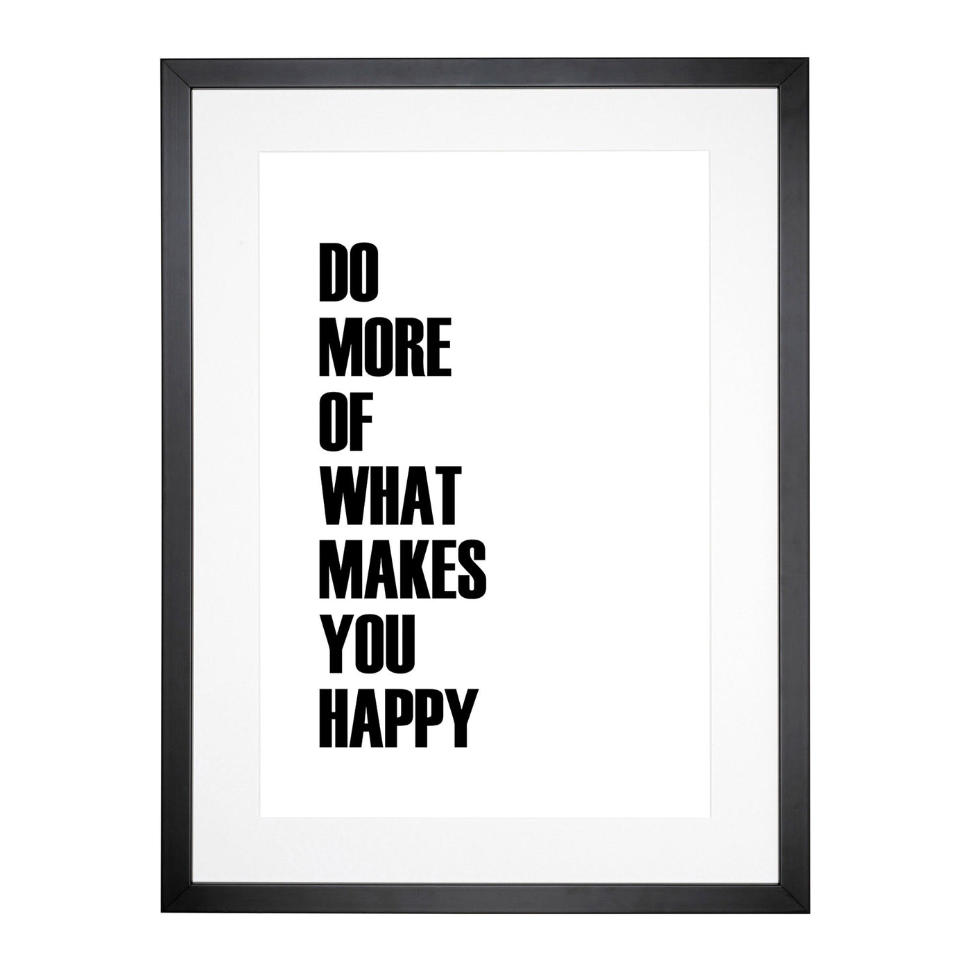 Do More Typography Framed Print Main Image