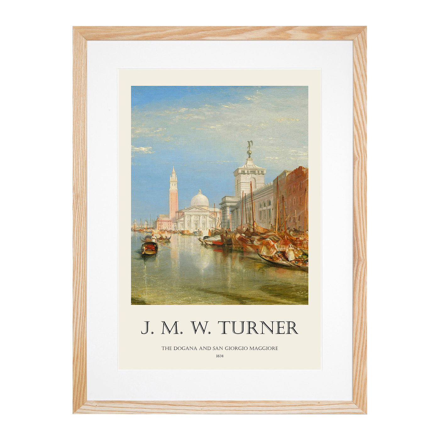 Dogana And The Santa Maria Print By Joseph-Mallord William Turner