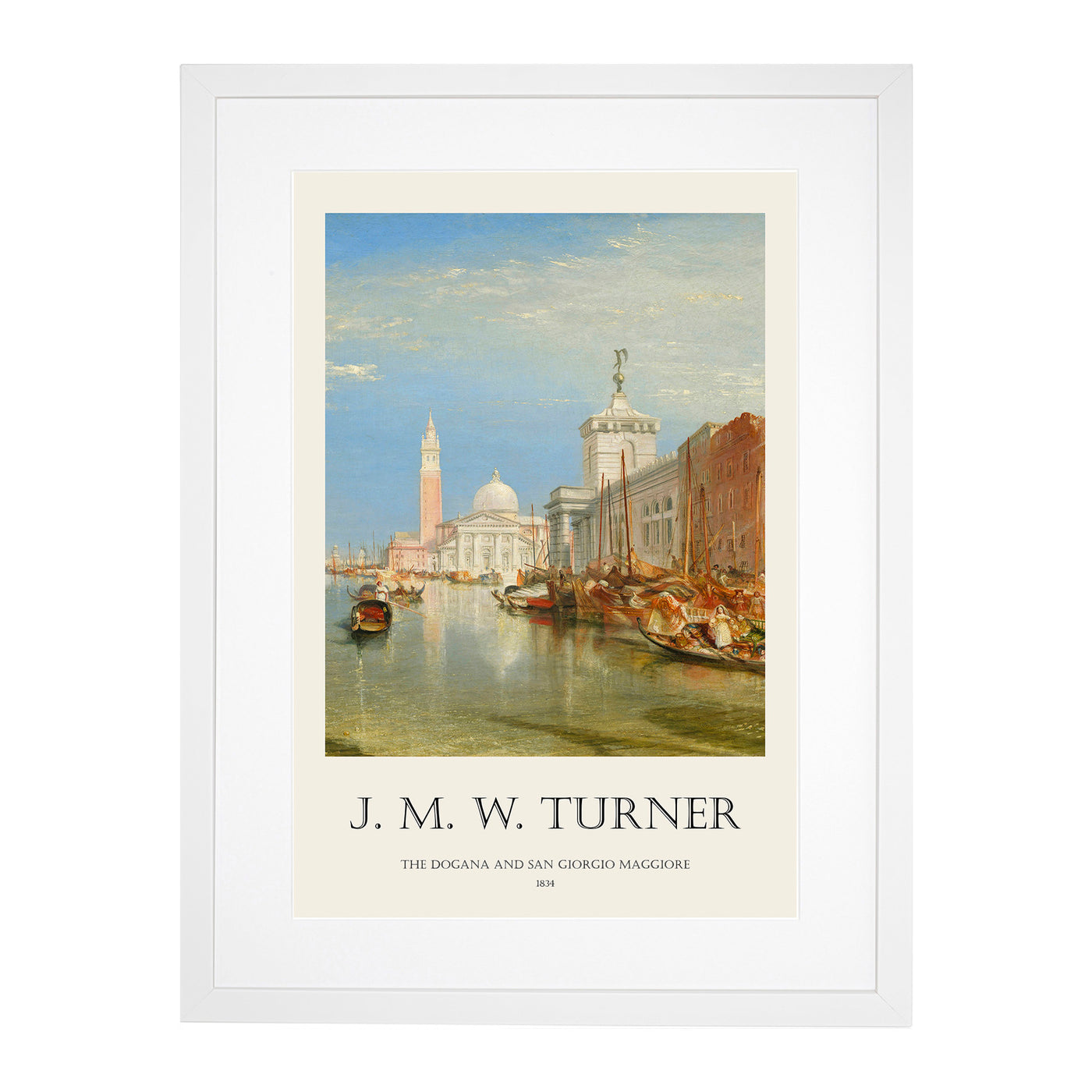 Dogana And The Santa Maria Print By Joseph-Mallord William Turner