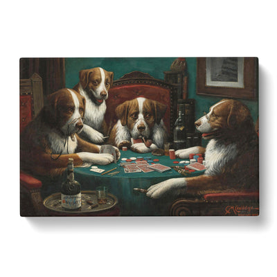 Dogs Playing Poker Byx Cassius Marcellus Coolidge Canvas Print Main Image