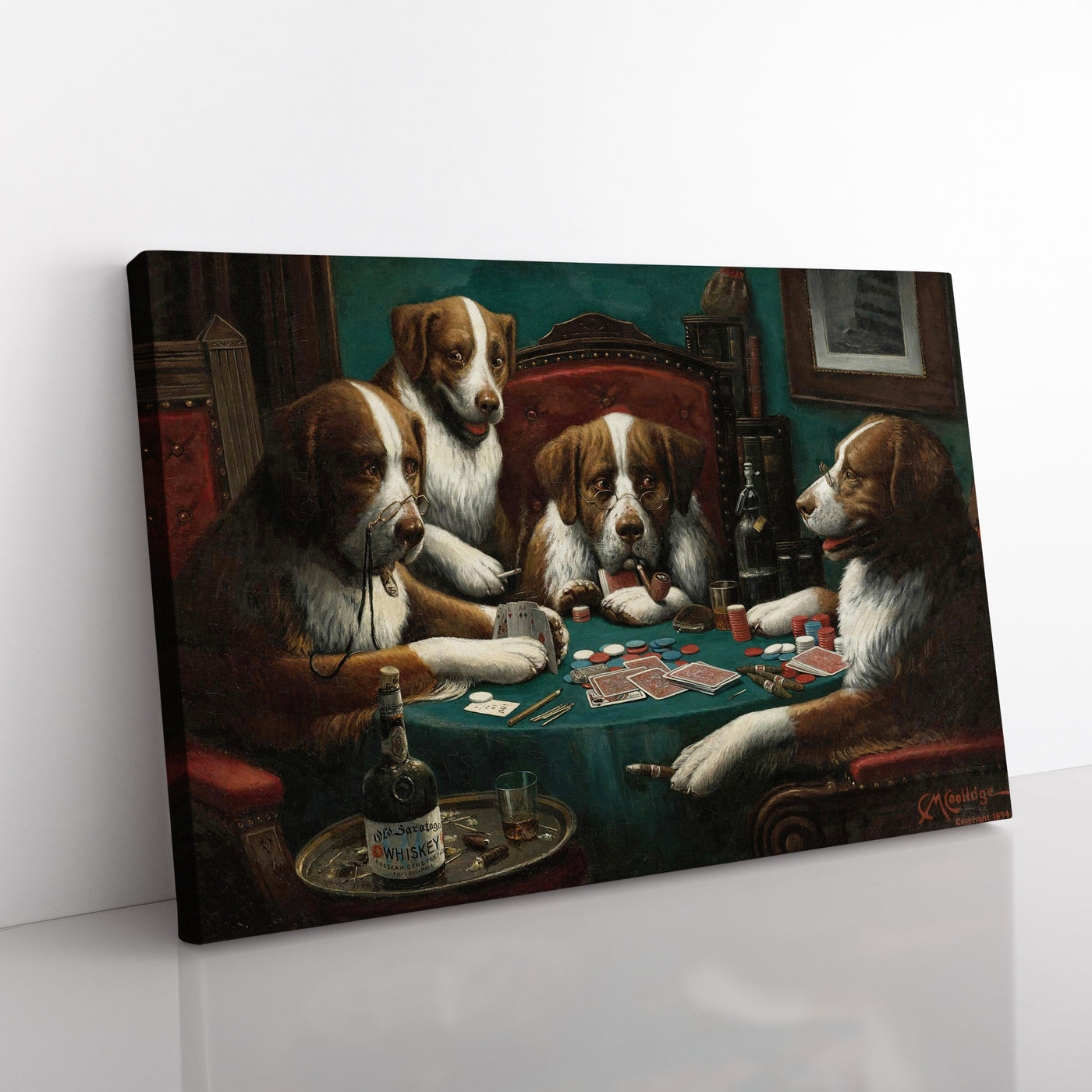 Dogs Playing Poker by Cassius Marcellus Coolidge