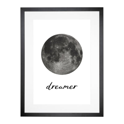 Dreamer Typography Framed Print Main Image