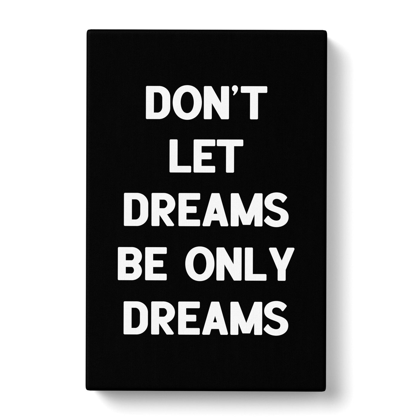 Dreams Typography Canvas Print Main Image