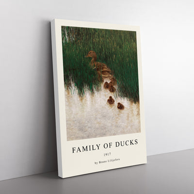 Duck Family Print By Bruno Liljefors