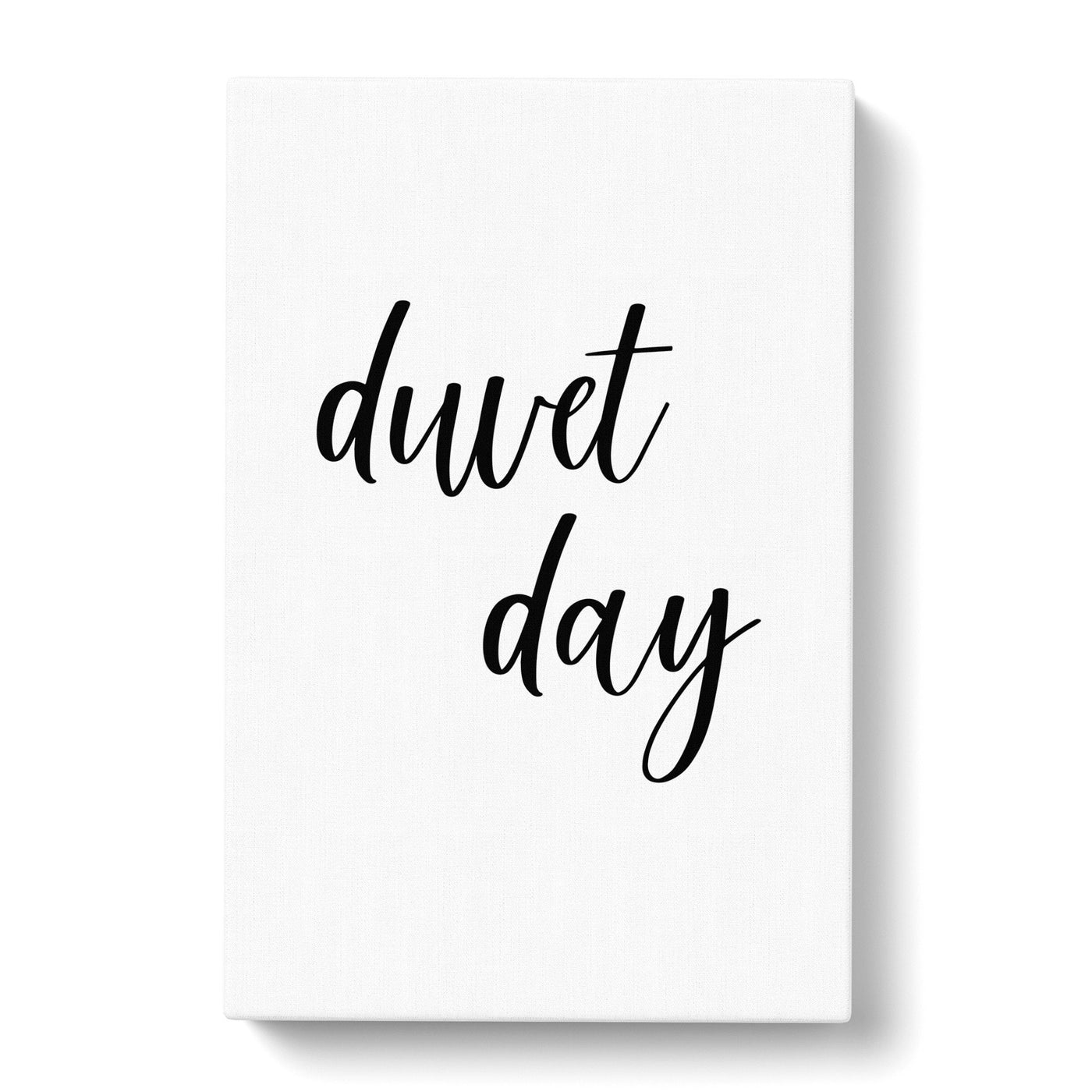 Duvet Day Typography Canvas Print Main Image