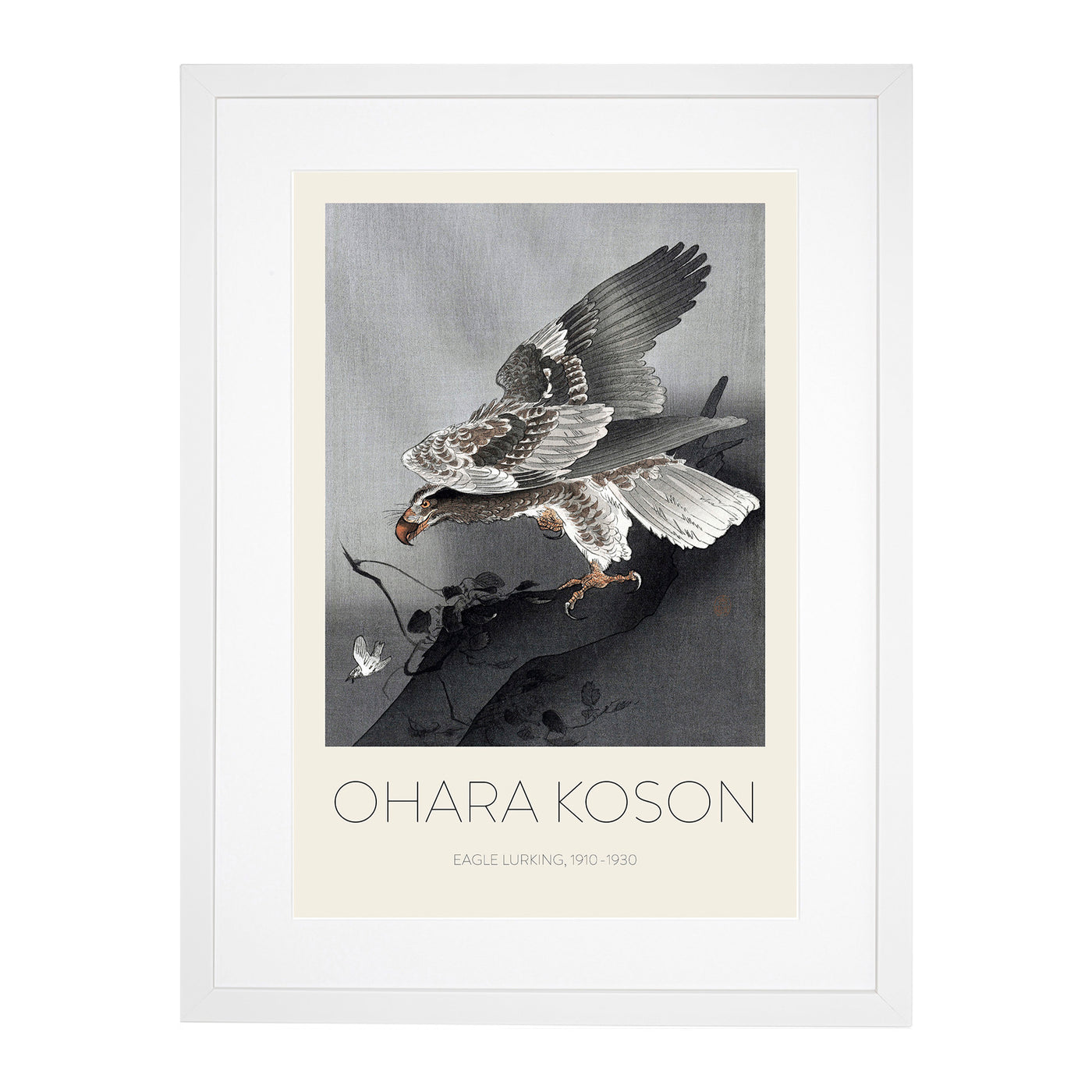 Eagle Hunting Print By Ohara Koson