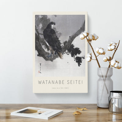 Eagle In A Tree Print By Watanabe Seitei