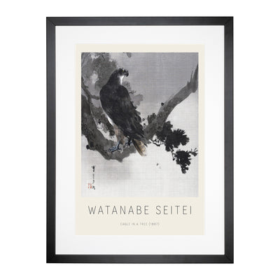 Eagle In A Tree Print By Watanabe Seitei Framed Print Main Image