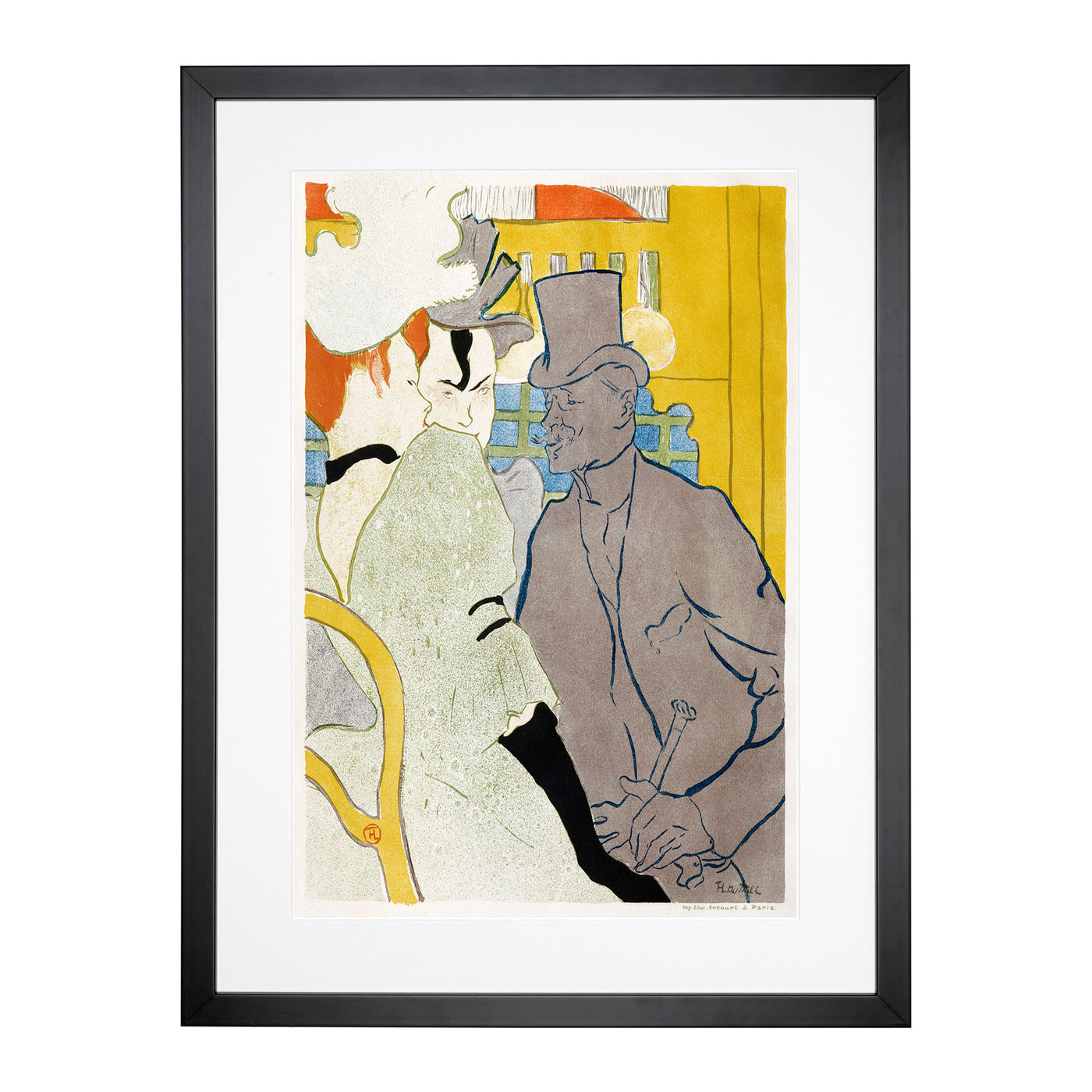 Englishman At The Moulin Rouge Vol.2 By Henri De Toulouse Lautrec