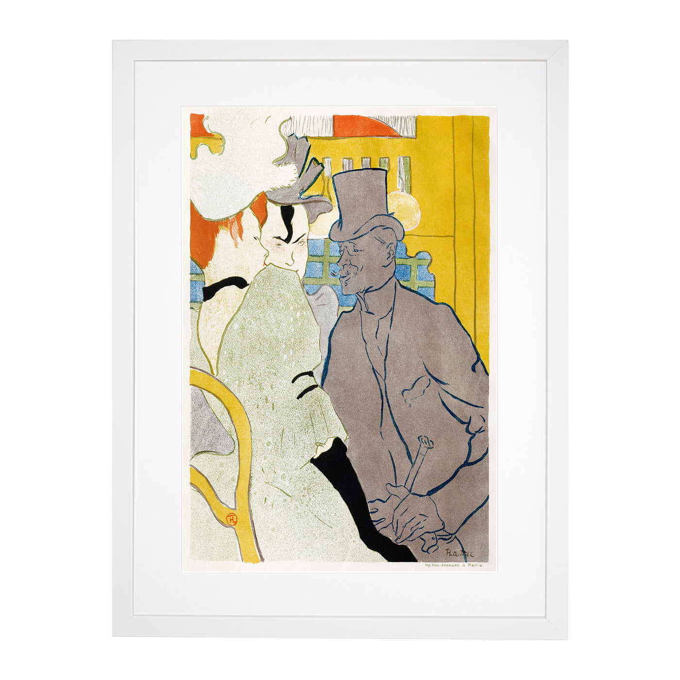 Englishman At The Moulin Rouge Vol.2 By Henri De Toulouse Lautrec