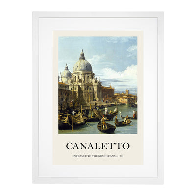 Entrance To The Grand Canal Vol.2 Print By Giovanni Canaletto