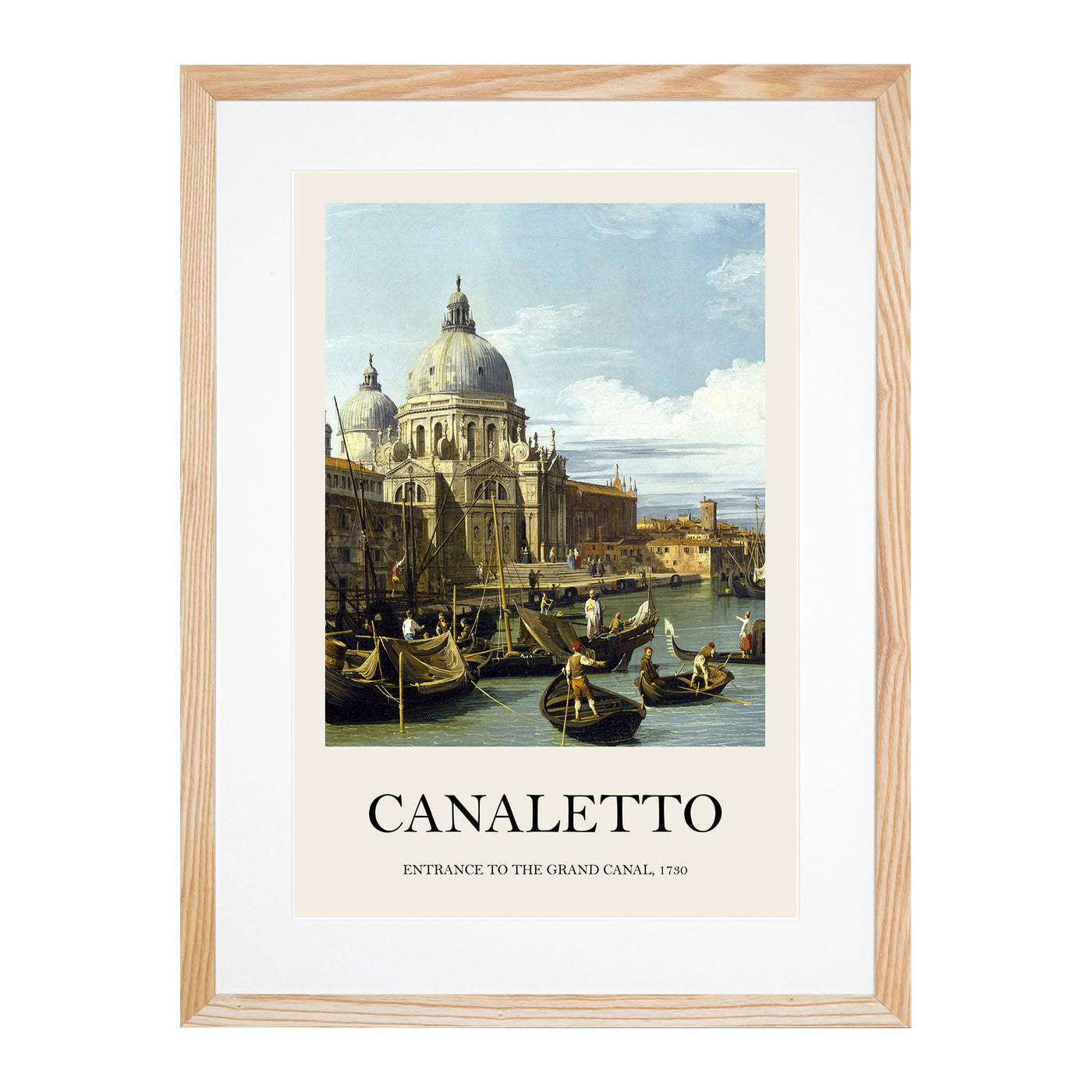 Entrance To The Grand Canal Vol.2 Print By Giovanni Canaletto