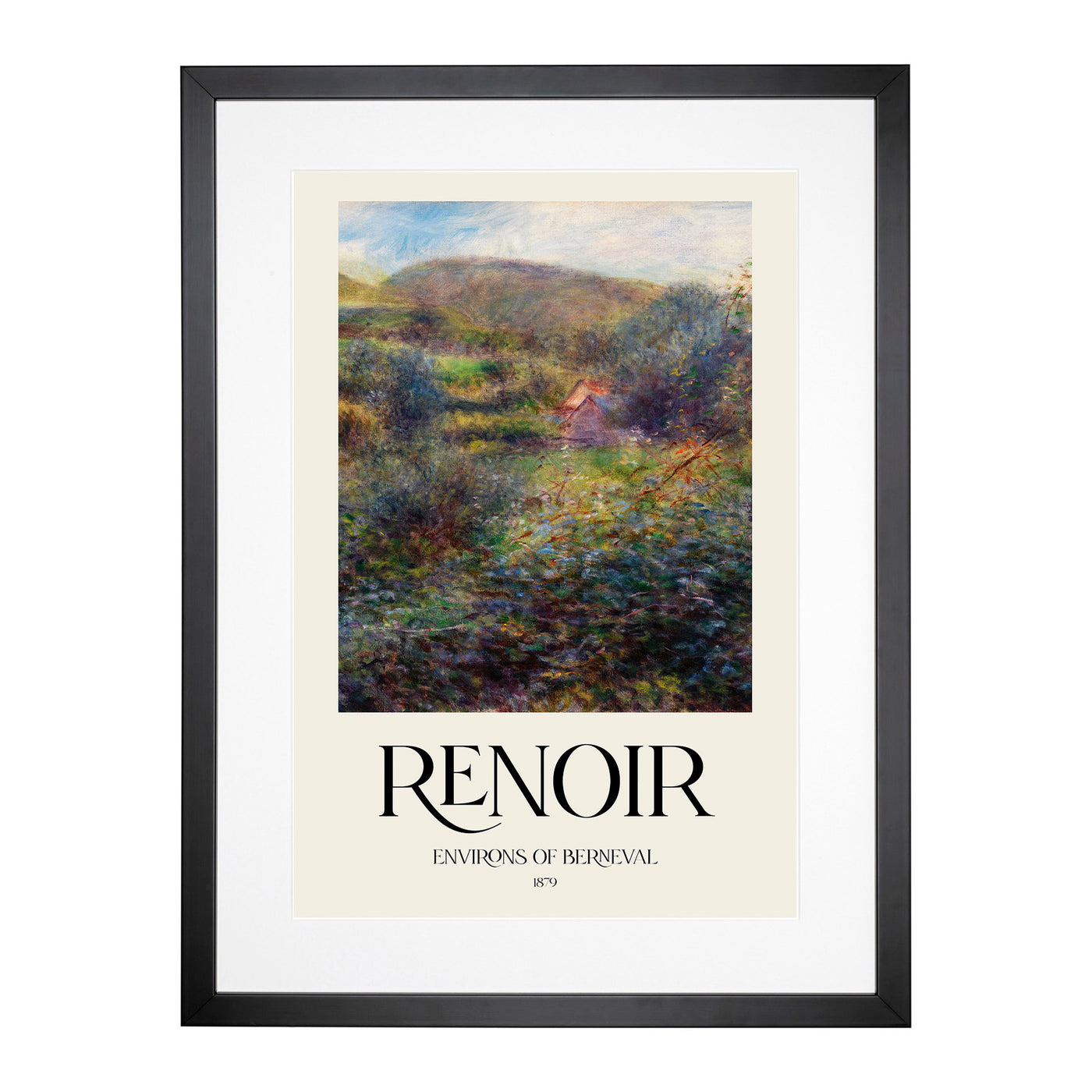 Environs Of Berneval Print By Pierre-Auguste Renoir Framed Print Main Image