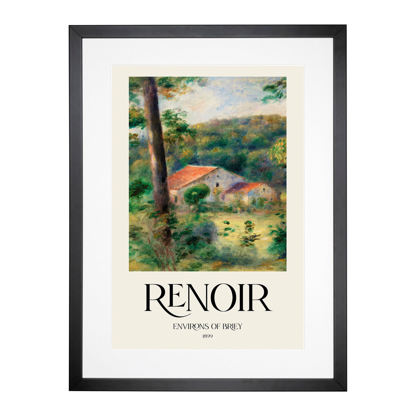 Environs Of Briey Print By Pierre-Auguste Renoir Framed Print Main Image