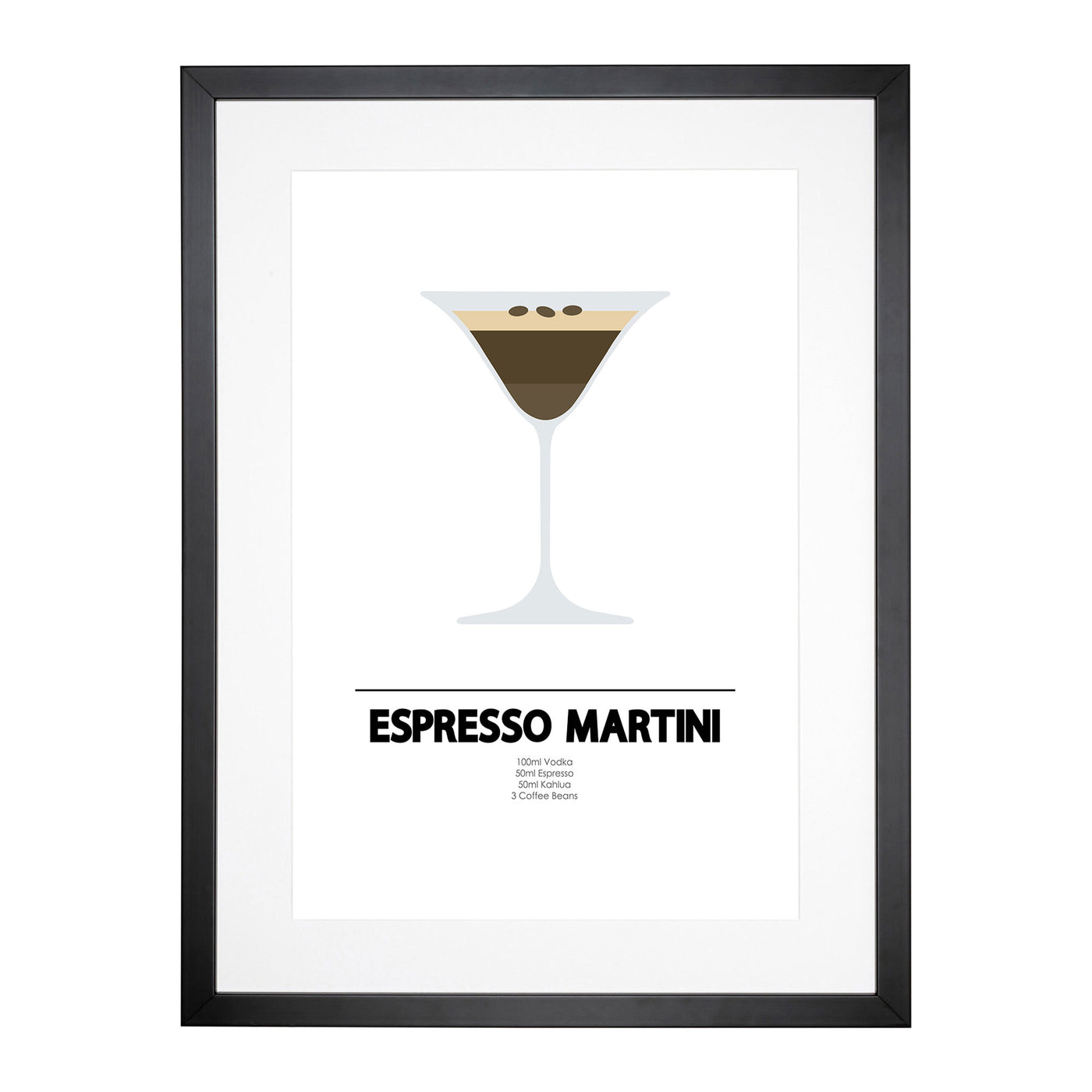 Espresso Martini Cocktail Framed Print Main Image