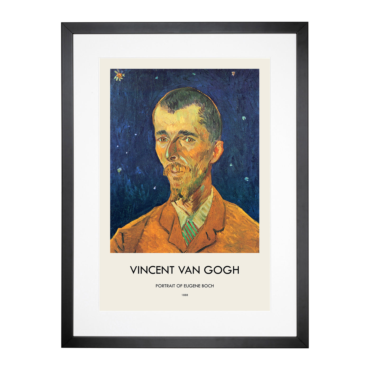 Eugene Boch Print By Vincent Van Gogh Framed Print Main Image