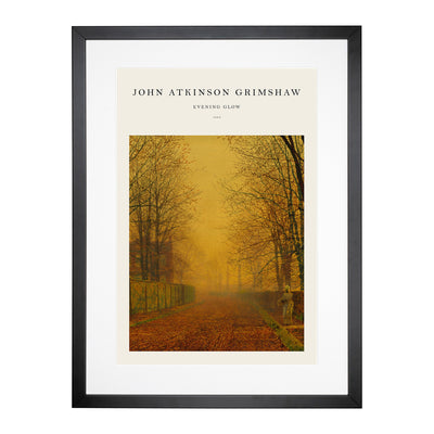 Evening Glow Print By John Atkinson Grimshaw Framed Print Main Image