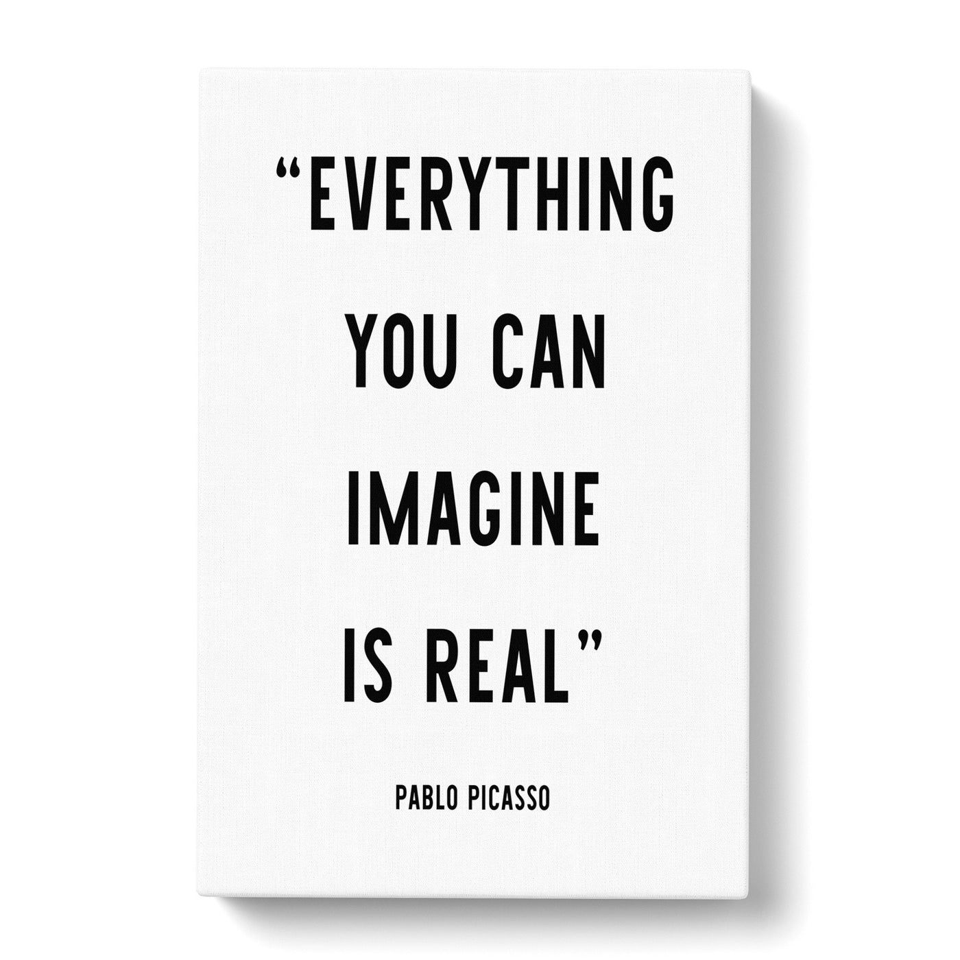 Everything You Can Imagine Typography Canvas Print Main Image