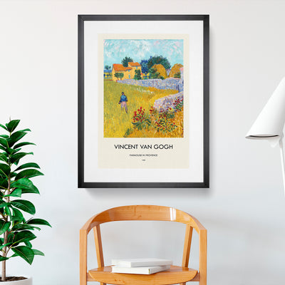 Farmhouse In Provence Print By Vincent Van Gogh