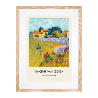 Farmhouse In Provence Print By Vincent Van Gogh