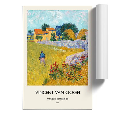 Farmhouse In Provence Print By Vincent Van Gogh