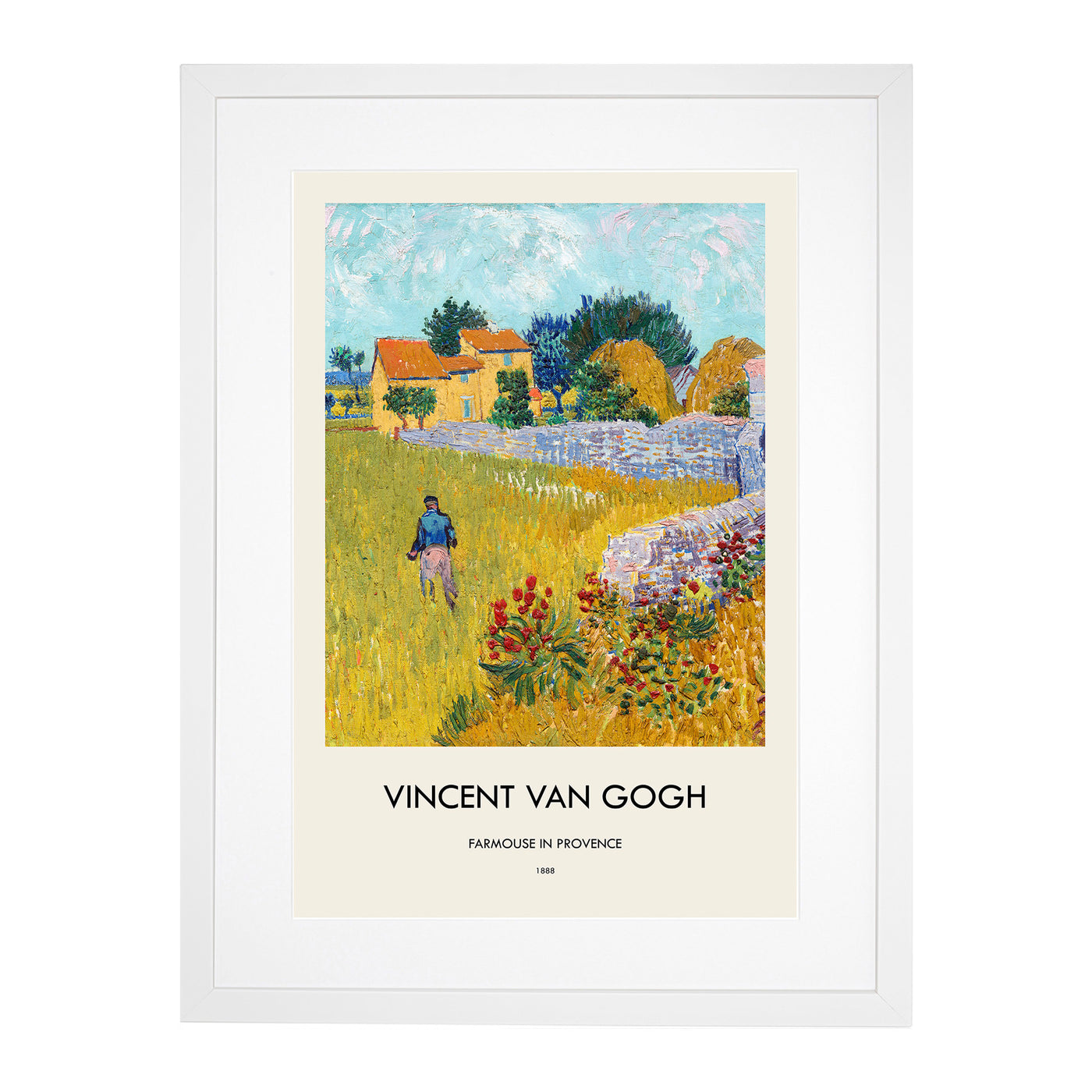 Farmhouse In Provence Print By Vincent Van Gogh