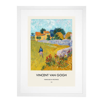 Farmhouse In Provence Print By Vincent Van Gogh