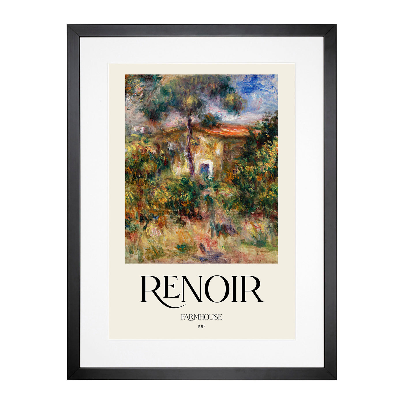 Farmhouse Vol.2 Print By Pierre-Auguste Renoir Framed Print Main Image