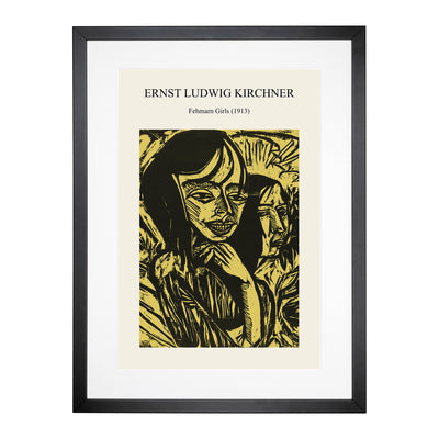 Fehmarn Girls Print By Ernst Ludwig Kirchner Framed Print Main Image