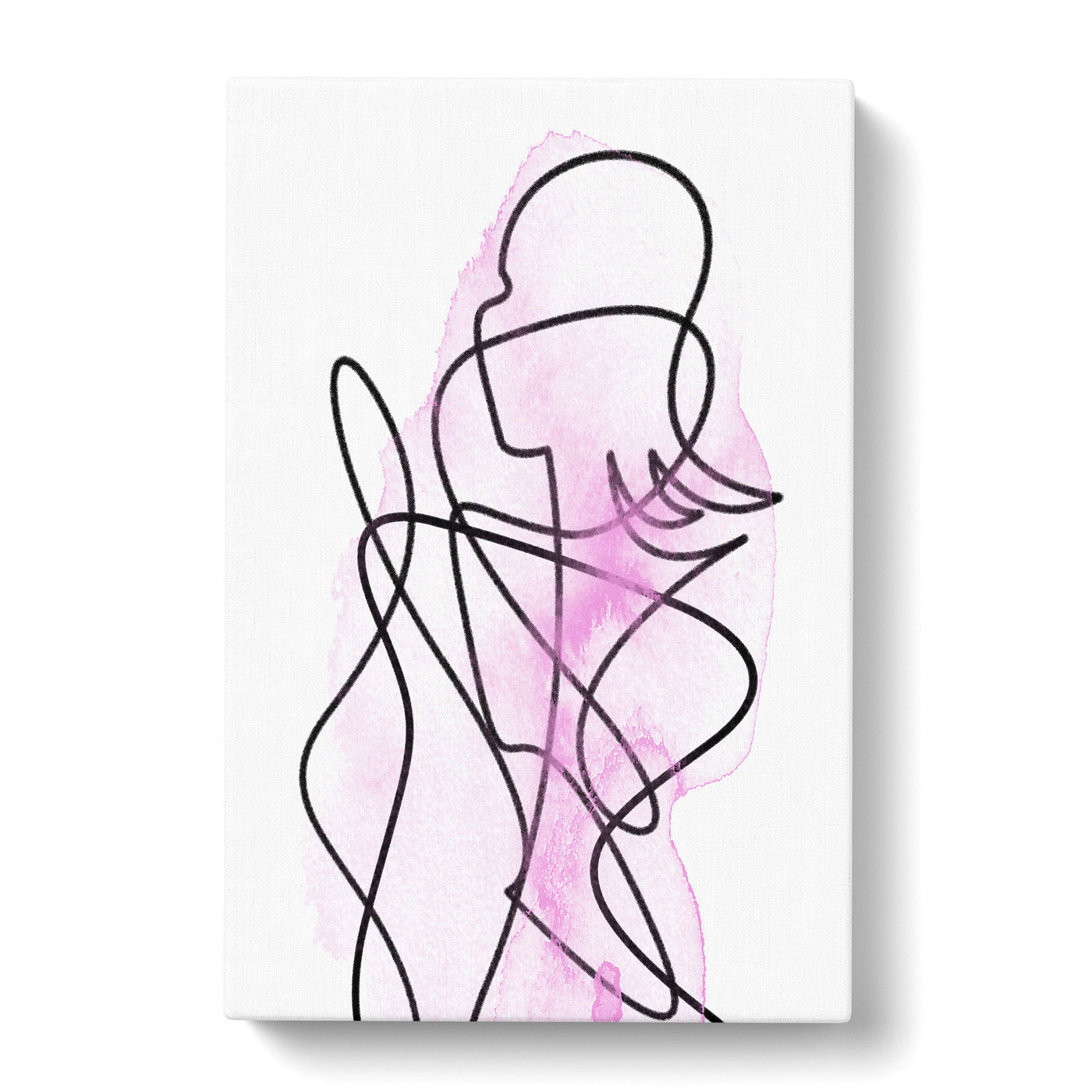 Femal Form Purple Canvas Print Main Image