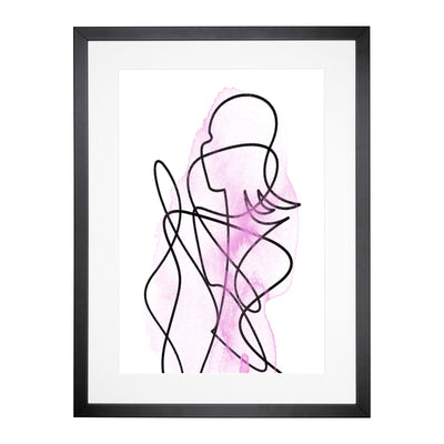 Femal Form Purple Framed Print Main Image