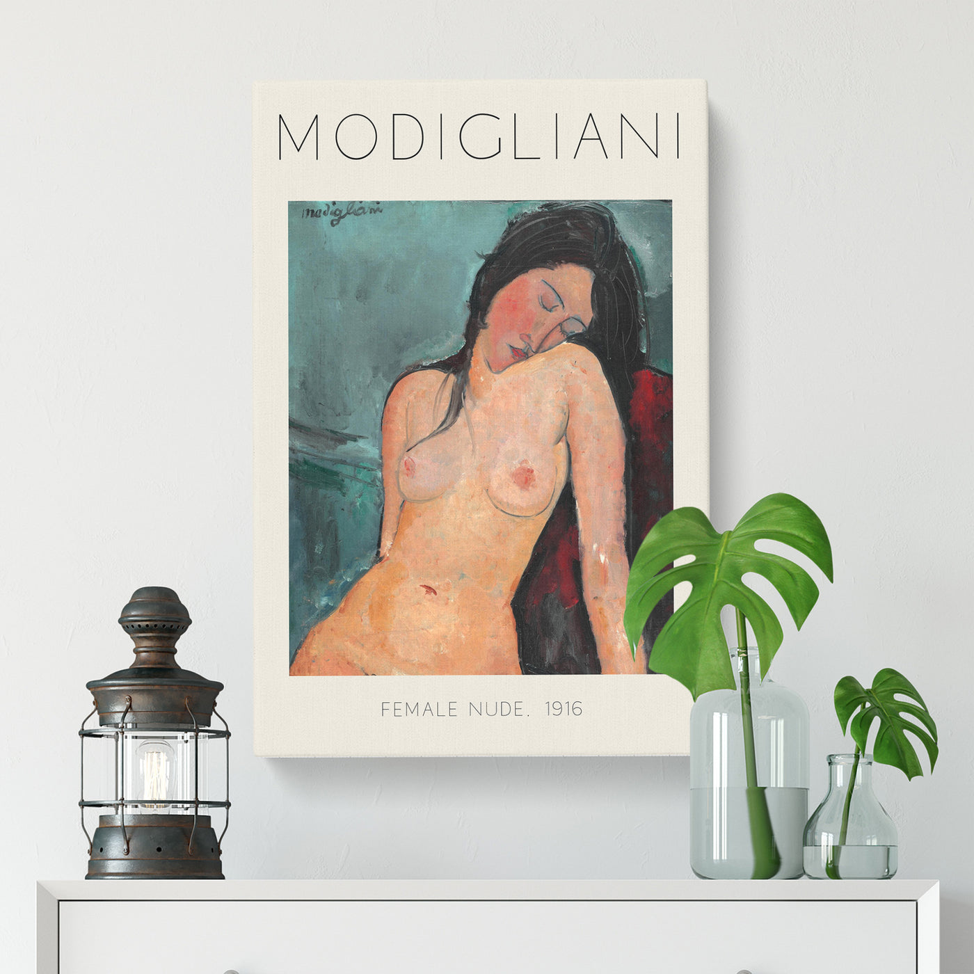 Female Nude Print By Amedeo Modigliani
