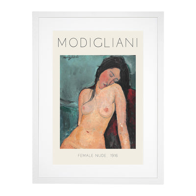 Female Nude Print By Amedeo Modigliani