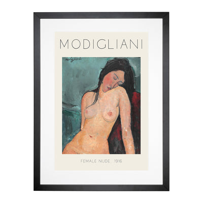 Female Nude Print By Amedeo Modigliani Framed Print Main Image