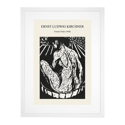 Female Nude Print By Ernst Ludwig Kirchner