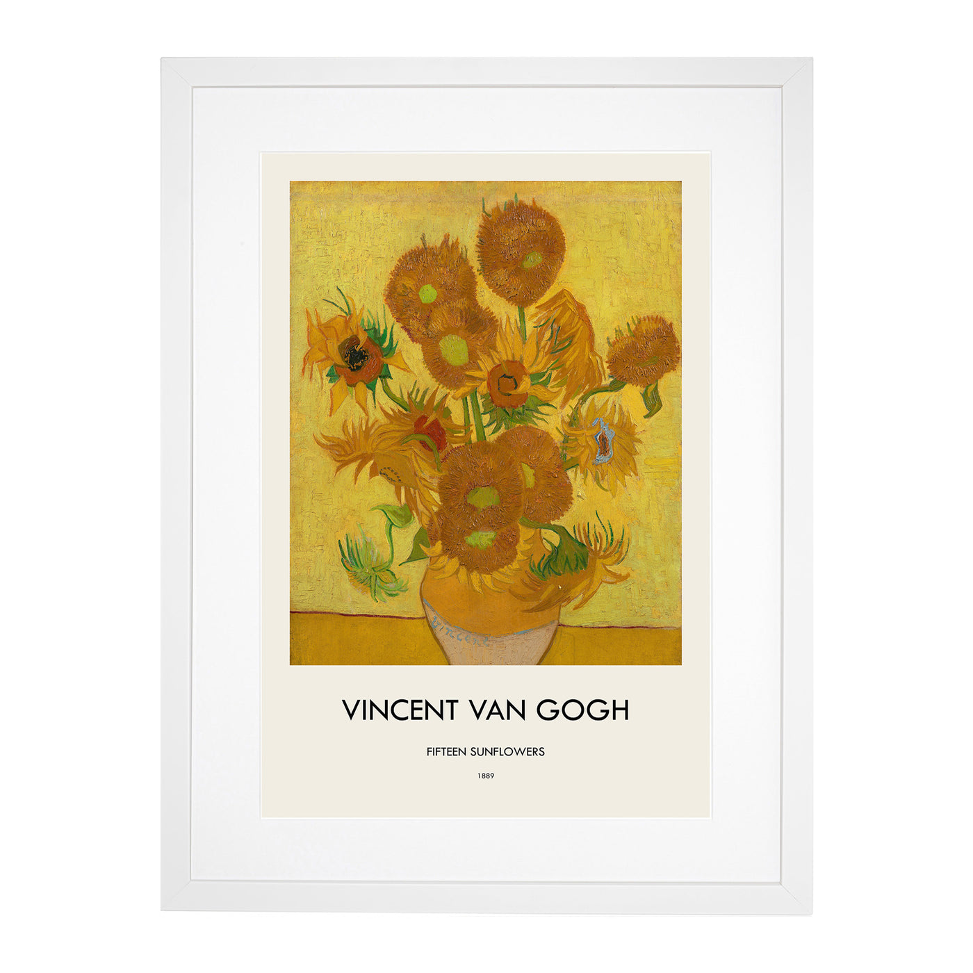 Fifteen Sunflowers Print By Vincent Van Gogh