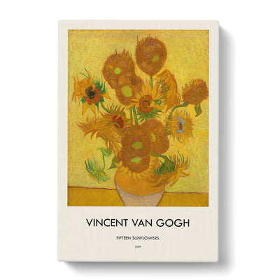 Fifteen Sunflowers Print By Vincent Van Gogh Canvas Print Main Image