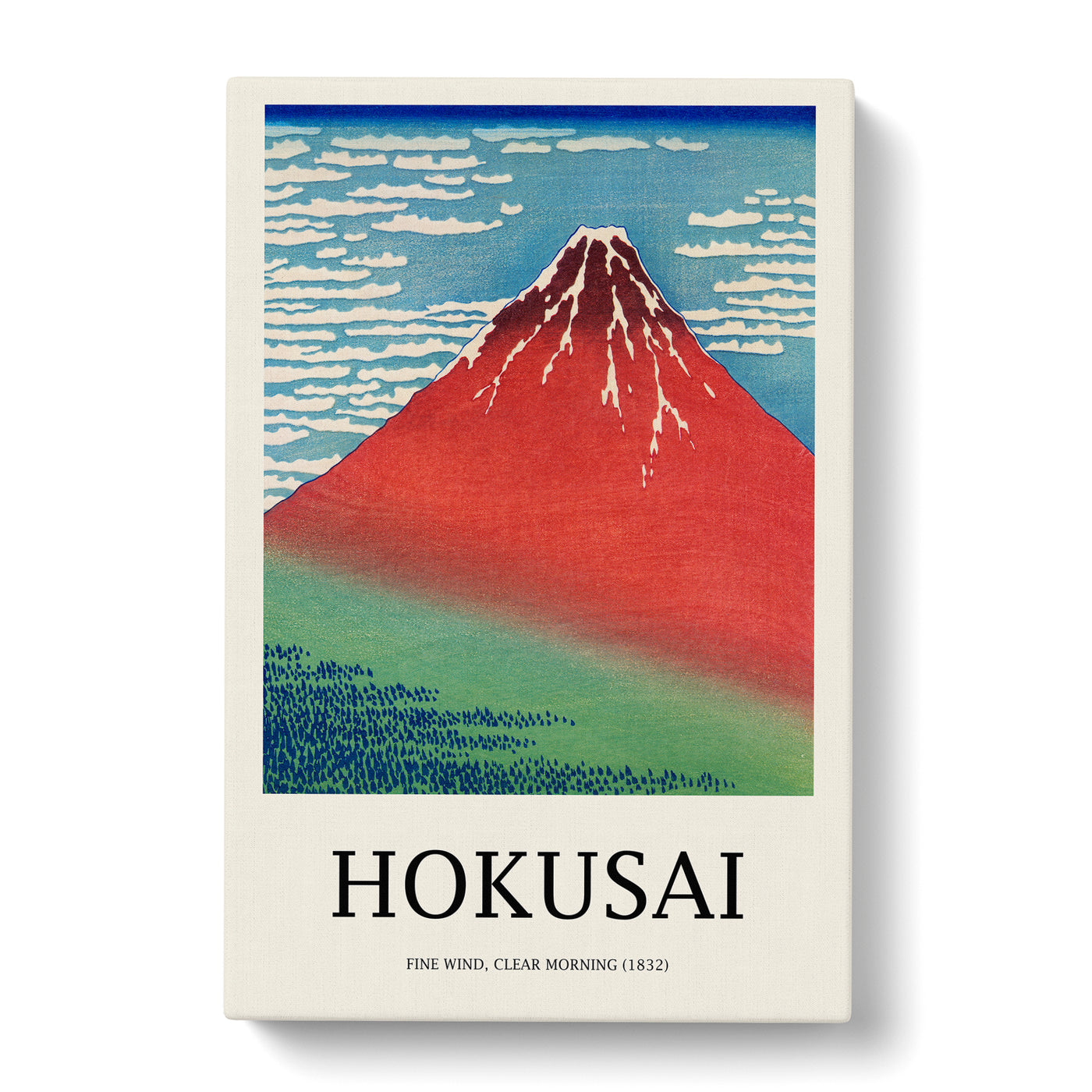 Fine Wind, Clear Morning Print By Katsushika Hokusai Canvas Print Main Image