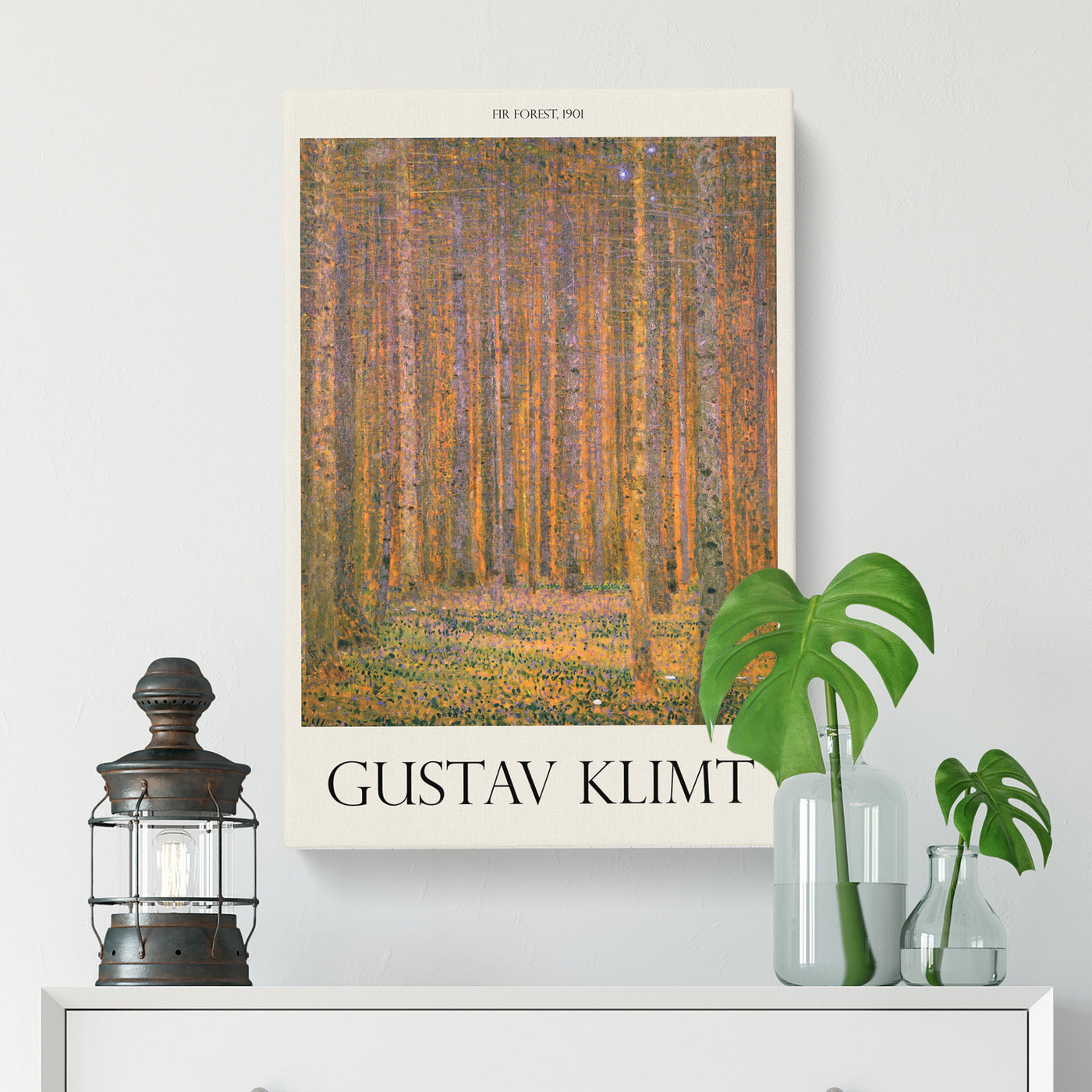 Fir Tree Forest Print By Gustav Klimt