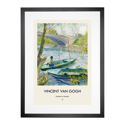 Fishing In Spring Print By Vincent Van Gogh Framed Print Main Image