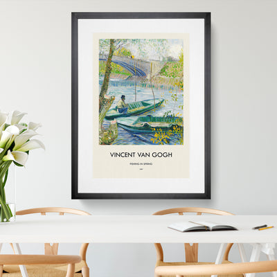 Fishing In Spring Print By Vincent Van Gogh