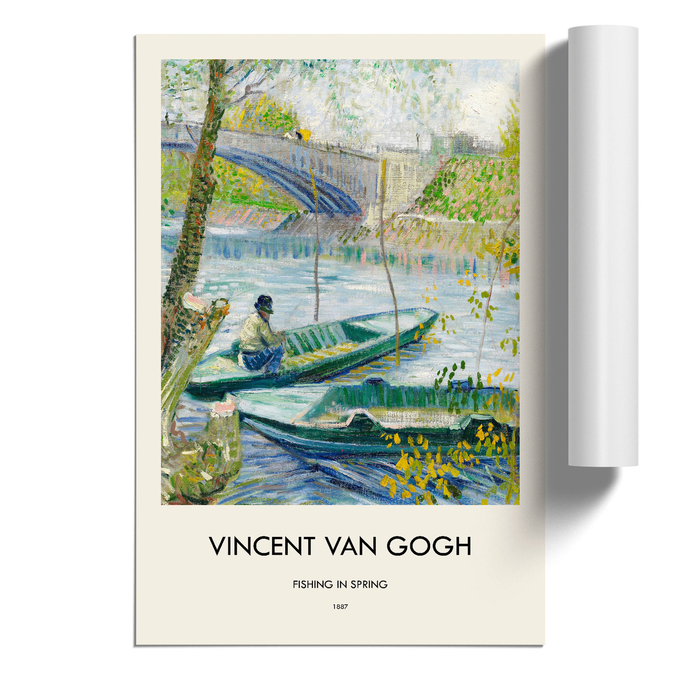 Fishing In Spring Print By Vincent Van Gogh